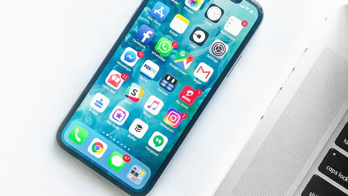 Person taking a survey on a smartphone